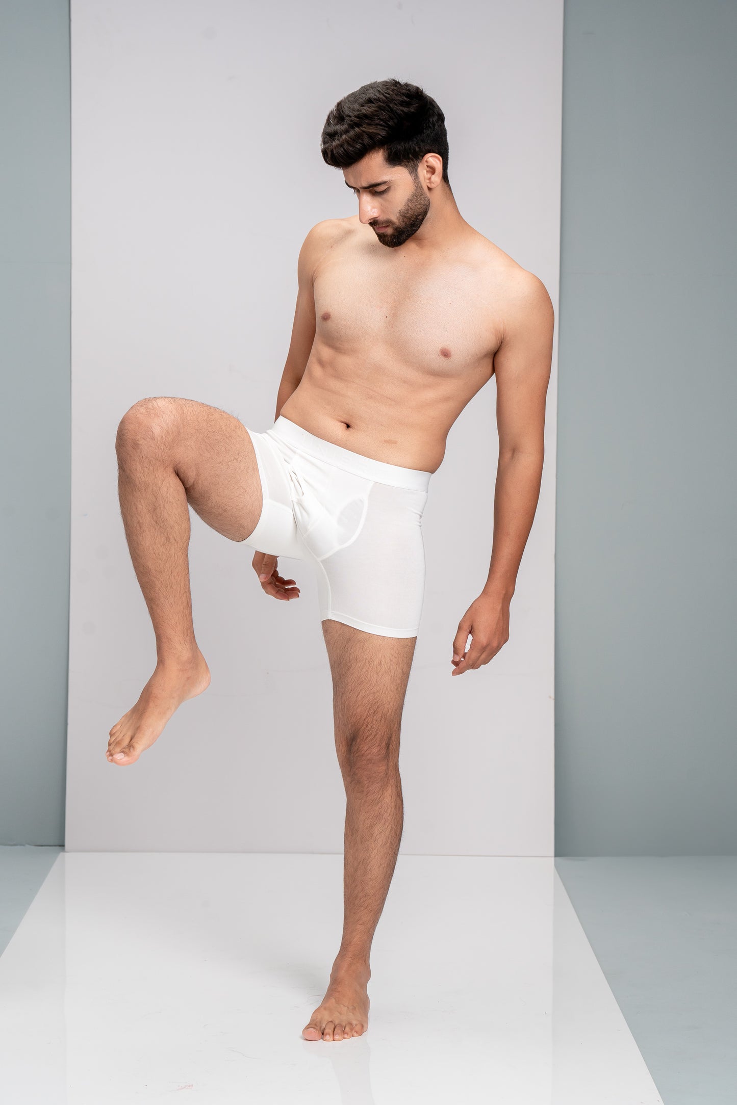 Men TENCEL™ Air Modal Fiber White Boxer Brief