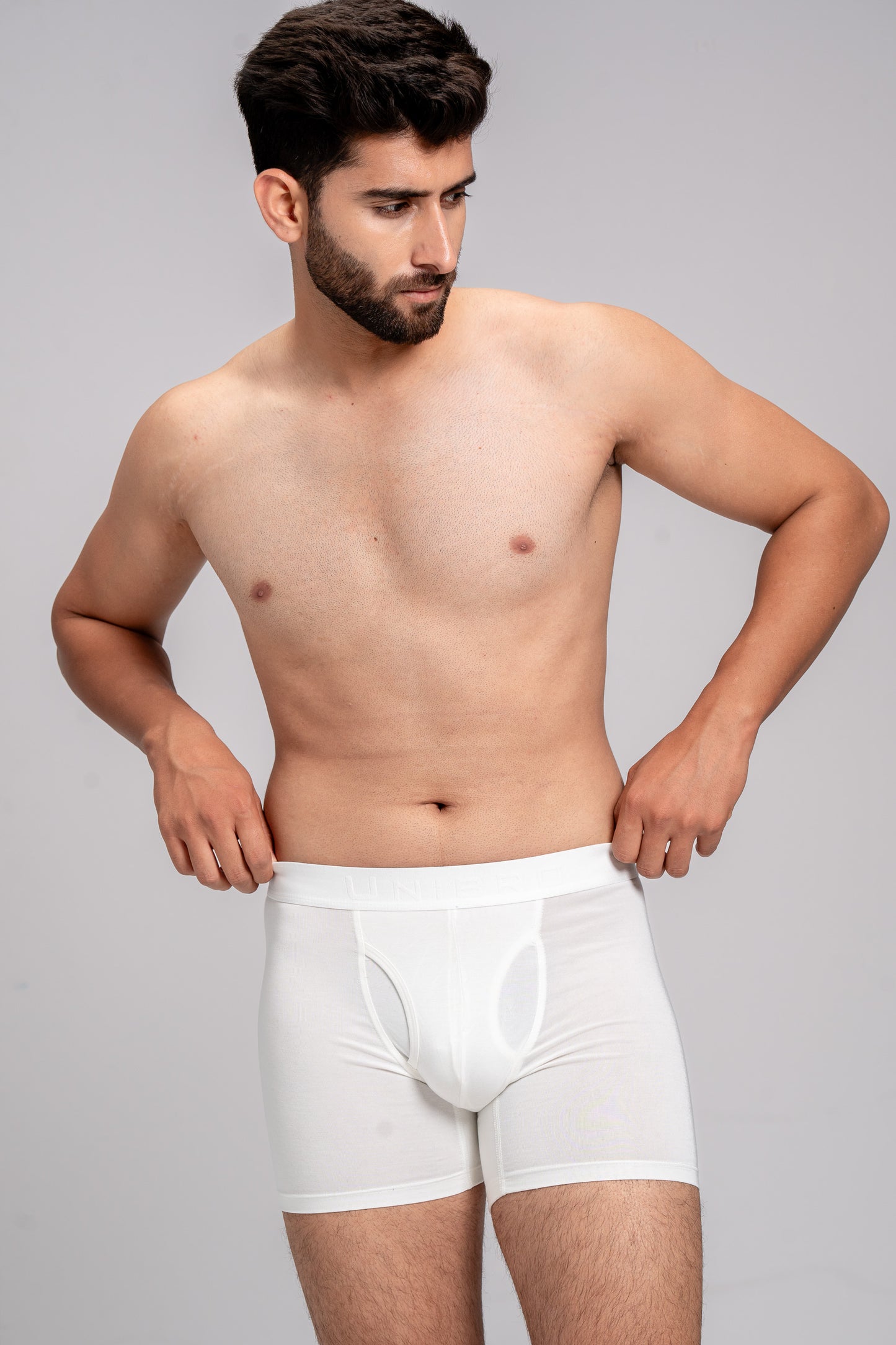 Men TENCEL™ Air Modal Fiber White Boxer Brief