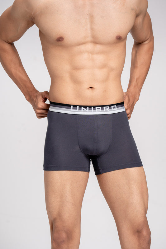 Men TENCEL™ Modal Micro Elastane Stretch Trunk Graphite Grey