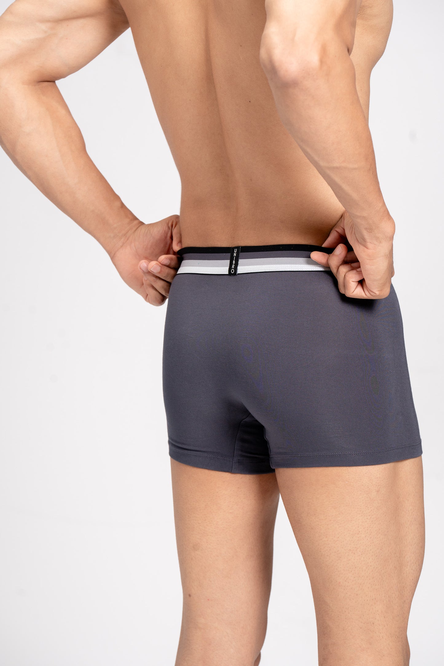 Men TENCEL™ Modal Micro Elastane Stretch Trunk Graphite Grey