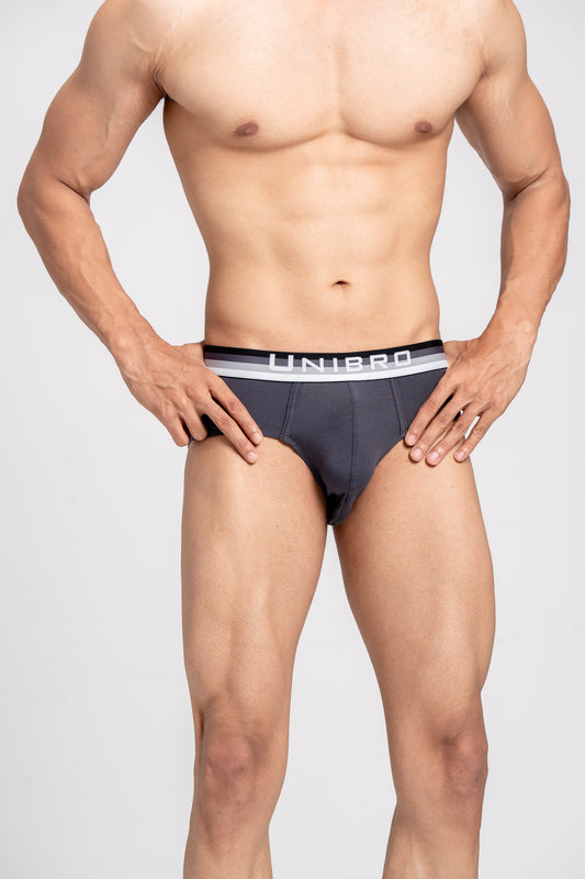 Men TENCEL™ Modal Micro Elastane Stretch Brief Graphite Grey