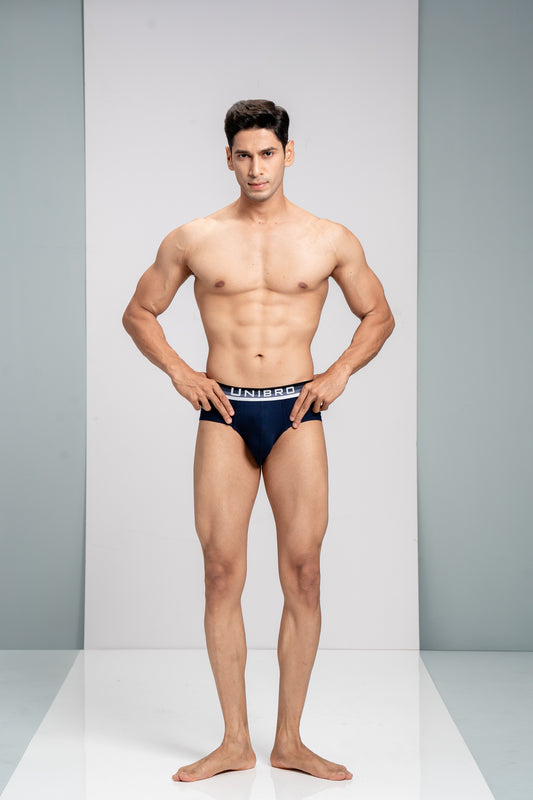 Men TENCEL™ Modal Micro Elastane Stretch Brief Navy