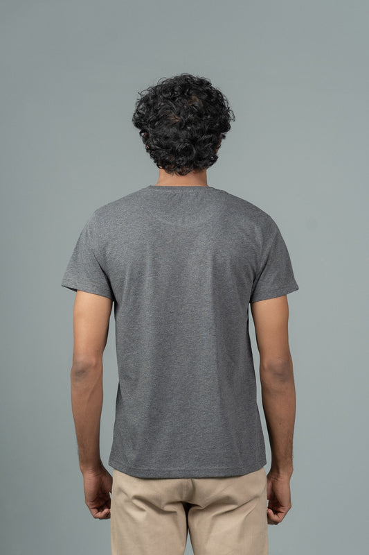 Men 100% Cotton Smart Fit Expert Tee Charcoal ET28
