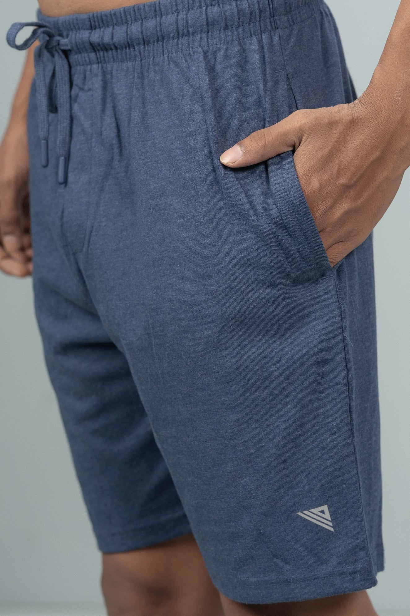 Men Combed Cotton Rich Expert Shorts Denim Blue ES10