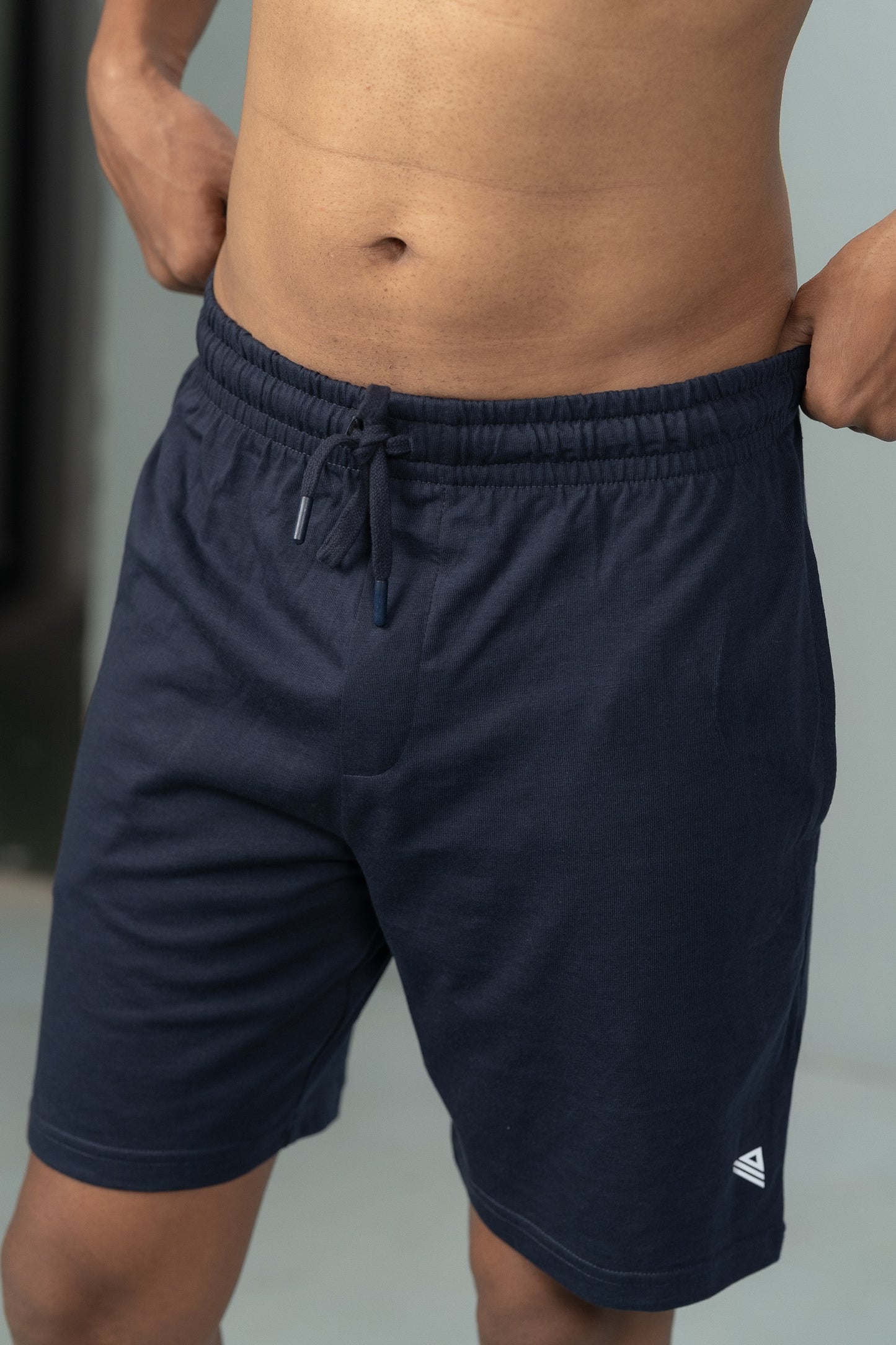Men Combed Cotton Rich Expert Shorts Navy ES2