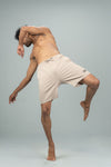 Men Combed Cotton Rich Agile Shorts Beige AGS6