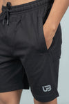 Men Combed Cotton Rich Agile Shorts Black AGS3
