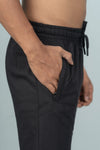 Men Combed Cotton Rich Agile Shorts Black AGS3