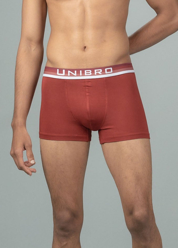 Men TENCEL™ Modal Micro Elastane Stretch Trunk Maroon