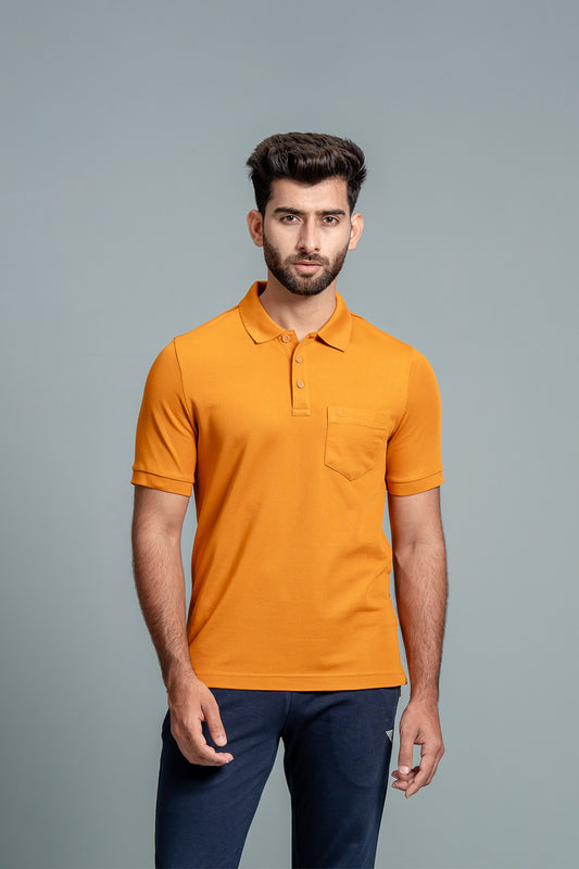 Men Expert Polo Tshirt with Pocket Mustard EP41