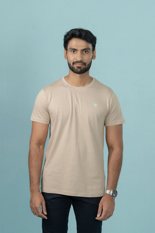 Men 100% Cotton Smart Fit Expert Tee Royal Beige ET24