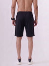 Combed Cotton Rich Black Popcorn Shorts