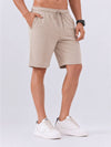 Combed Cotton Rich Beige Popcorn Shorts