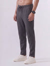 Cotton Rich Regular Fit Charcoal Melange Popcorn Track Pant
