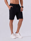 Combed Cotton Rich Black Popcorn Shorts