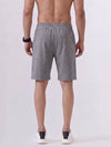 Combed Cotton Rich Charcoal Melange Popcorn Shorts