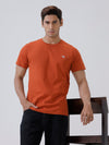 Men's 100% Cotton Crew Neck Tee Orange