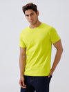 Men's 100% Cotton Crew Neck Tee Lime Green
