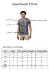 Men's 100% Cotton Crew Neck Charcoal