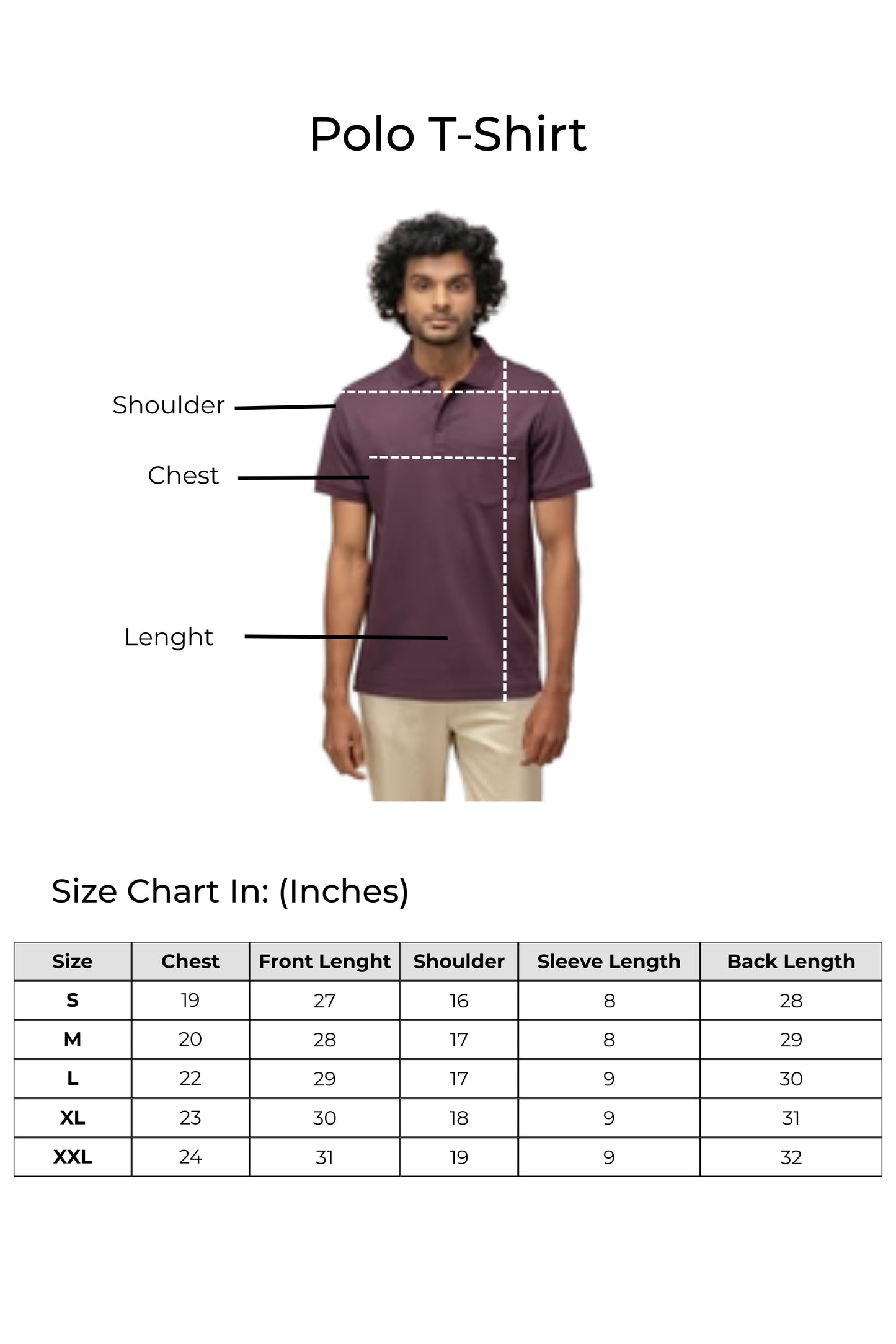 Men's Extra Long Staple Cotton Polo Rust Brown