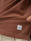 Men Smart Fit Engineered Polo T-Shirt Navy with Brown EN19