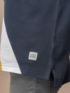Men Smart Fit Engineered Polo T-Shirt Navy EN28