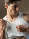 Men TENCEL™ Modal Fiber White Vest RN