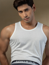 Men TENCEL™ Modal Fiber White Vest RN