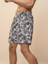 Men 100% Combed Cotton Brown Woven Printed Boxer Long Shorts WB53